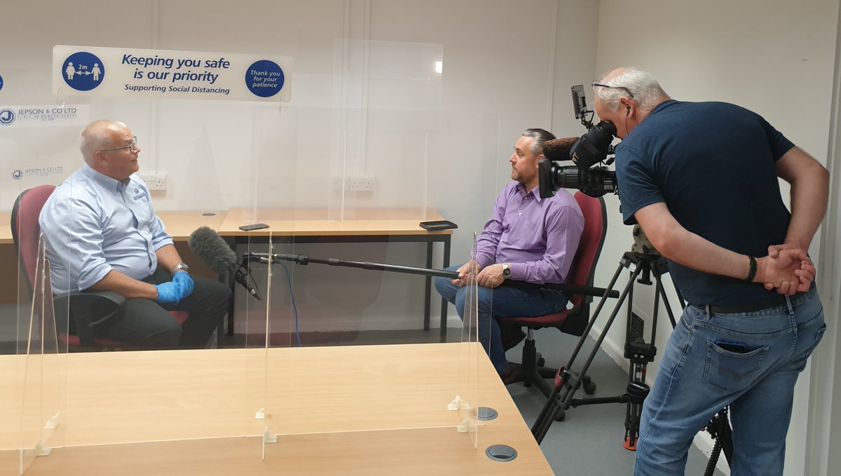 JepsonandCo's tweet image. See us on @BBCLookNorth TODAY at 1.30pm and 6.30pm!  @TomIngall talks to our Sales &amp;amp; Marketing Director Jonathan Hartley about how we're supporting our business and the wider community with Sneeze Guards at this extraordinary time.
