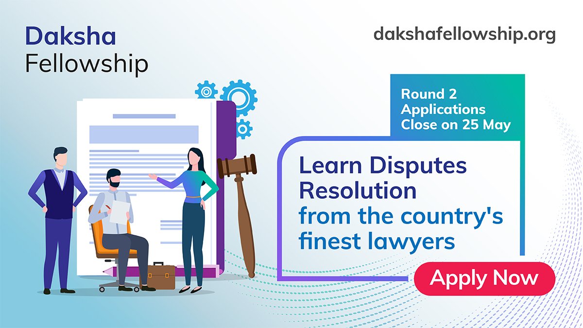 Lose no time! Only 5 more days to go. Round 2 applications close on 25 May

Apply NOW dakshafellowship.org/login
Find out more dakshafellowship.org/faq