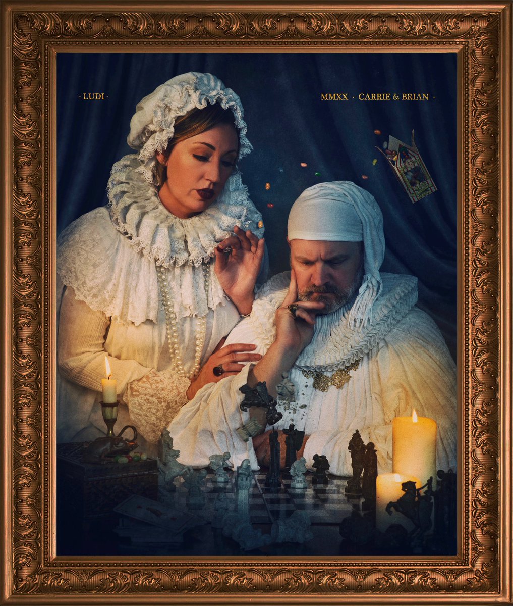 ✨#WizardingPortraits ✨
.
This next Portrait is Carrie &amp; Brian
.
Portrayed on their old fashion night gowns they love to spend the nights playing Wizarding Chess and snacking magical sweets!
.
And what a better way to spend the days during this time!♟
.
#harrypotter #hogwarts