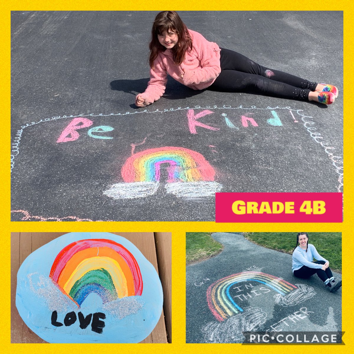 bridgetteabbott's tweet photo. @HolyCrossElem Grade 4B had some fun getting creative outside - sharing some inspirational words to others in the community! https://t.co/syfB00lM9j
