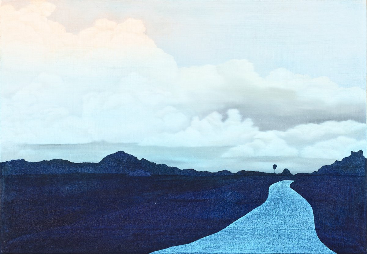 A painting to consider today.

Field boat blue, 2020, 55H x 80W, Oil on Canvas by <a href="/kerryhardingart/">Kerry Harding</a> 

View all her latest work at the gallery website, listen to the podcast with Kerry here: thestratfordgallery.co.uk/publications

#art #oilpainitng #Cornwall #artgallery