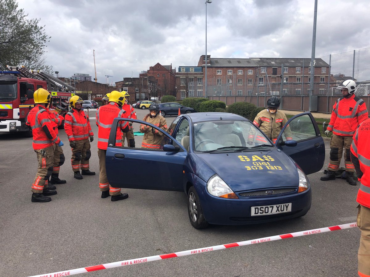 WorkReadyTMC's tweet photo. From the archives: Manchester Fire and Rescue team talking about driver safety with our Public Service students. #workready #tmcworkready https://t.co/oBVQk6gnEK