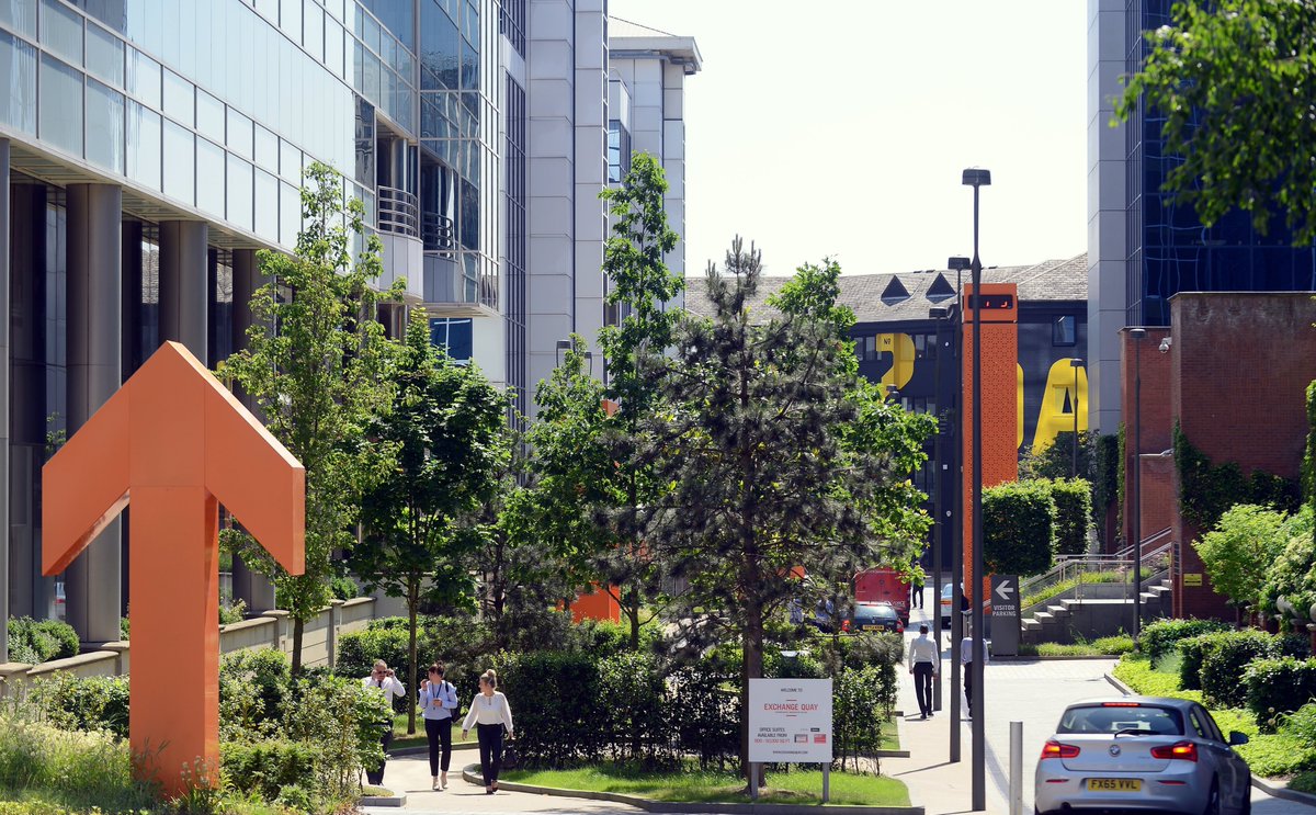 EQmanchester's tweet photo. The safety of our tenants and visitors is paramount here. We have a secure campus with on-site concierge and night time security. @EQmanchester #safeoffices #happyoccupiers #EQtop30 #throwbackphoto https://t.co/4N9De5M0gA