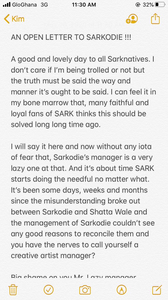 Ghana_ha_ns3m's tweet photo. AN OPEN LETTER TO @SARKODIE !!! https://t.co/xesBPo5yIx