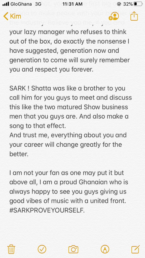 Ghana_ha_ns3m's tweet photo. AN OPEN LETTER TO @SARKODIE !!! https://t.co/xesBPo5yIx