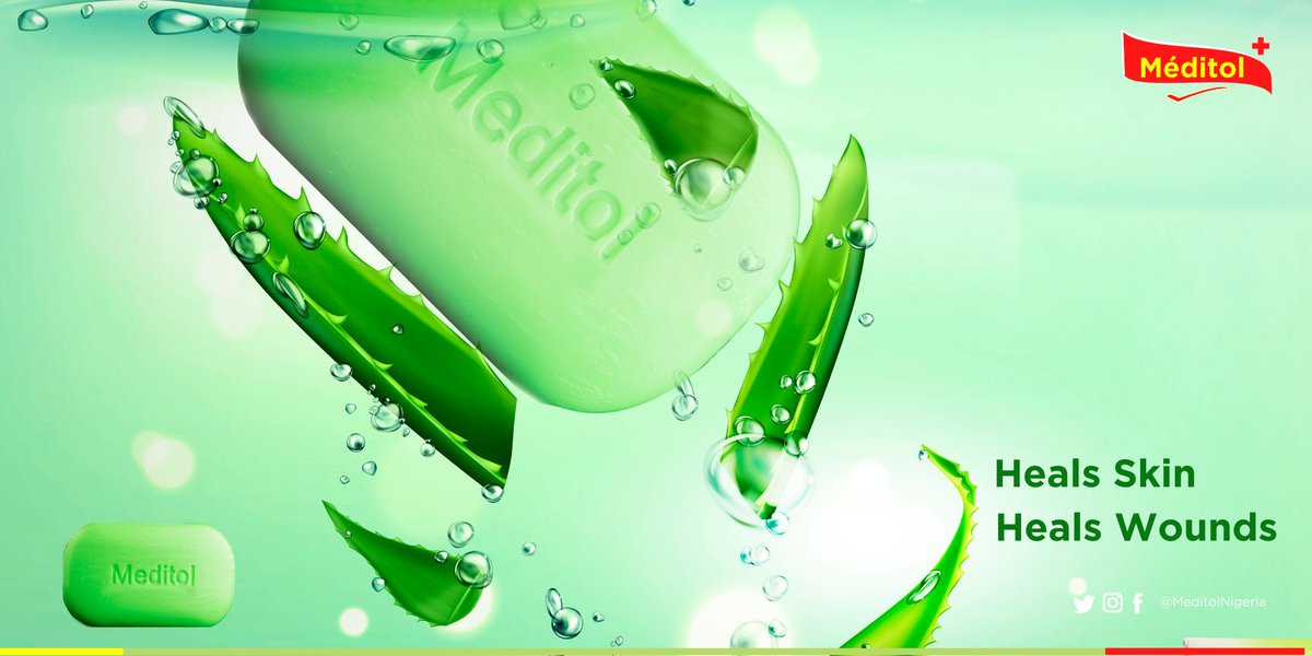 MeditolNigeria's tweet photo. Do you know that using Meditol Natural Antibacterial soap helps to heal skin wounds, as well as psoriasis?
Have you gotten your bar of Meditol Natural?
.
#MeditolNigeria #MeditolCares #SkinFresh #SkinThatPops https://t.co/3cpeardTAs
