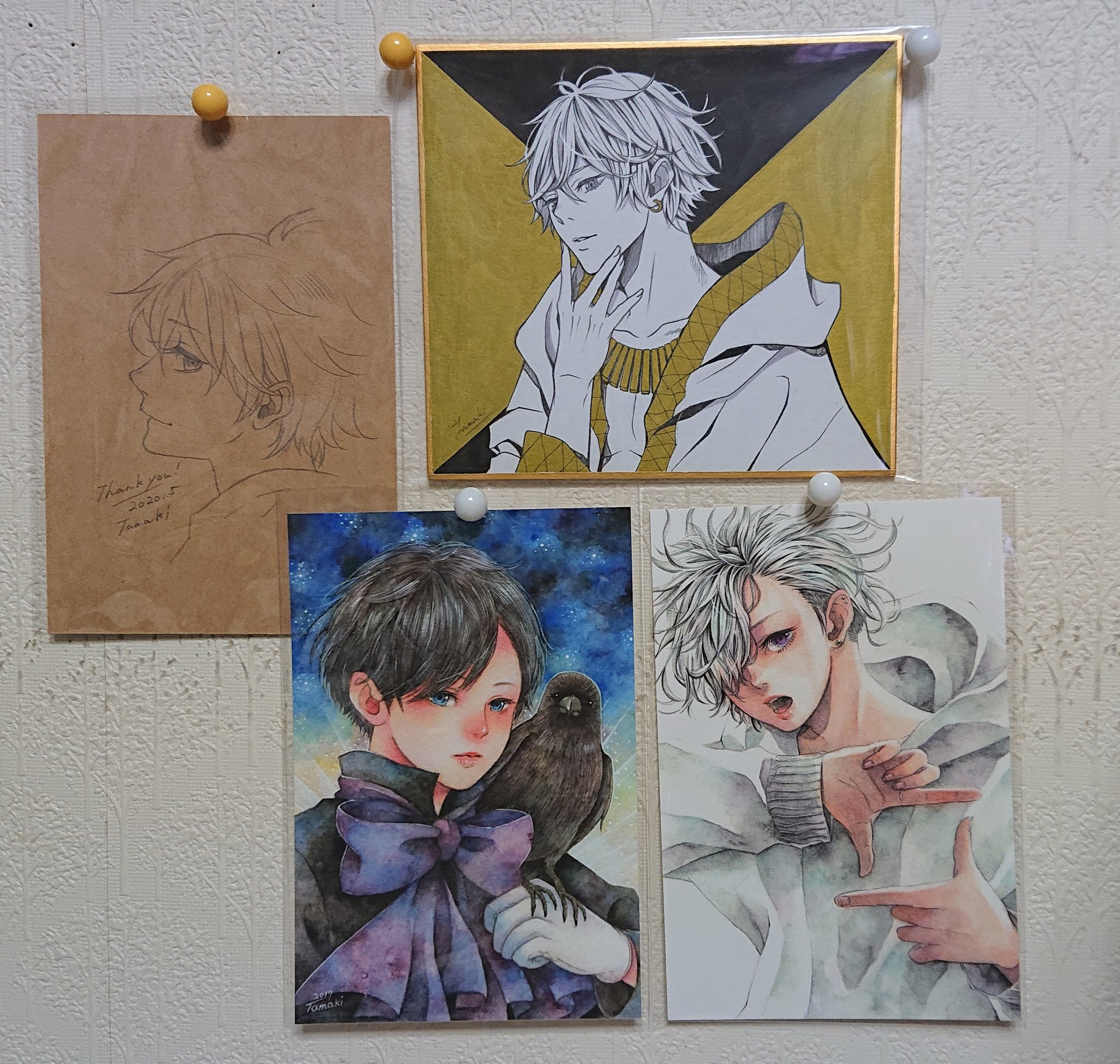 えんじゅ たまきさんから原画 ポストカード届きましたぁやったぁぁ 色紙のお兄さんかっこいい しかも原画 もう家宝にする しかもイラストのおまけつき 横顔かわいいめっちゃうれしい これも家宝にする たまきさん えんじゅ たまきさんから原画 ポストカード届きましたぁやったぁぁ 色紙のお兄さんかっこいい しかも原画 もう家宝にする しかもイラストのおまけつき 横顔かわいいめっちゃうれしい これも家宝にする たまきさん