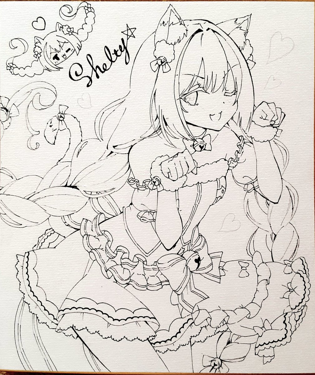 アイドルキャルちゃん線画 