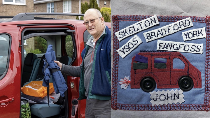 BBCYork's tweet photo. Great work John! 🎉

🚗 He's clocked over 1,000 miles in his trusty red van collecting fabric and whizzing supplies around the city for @YorkScrubs

#BBCMakeADifference #York #Scrubs https://t.co/S0C0M75DIm