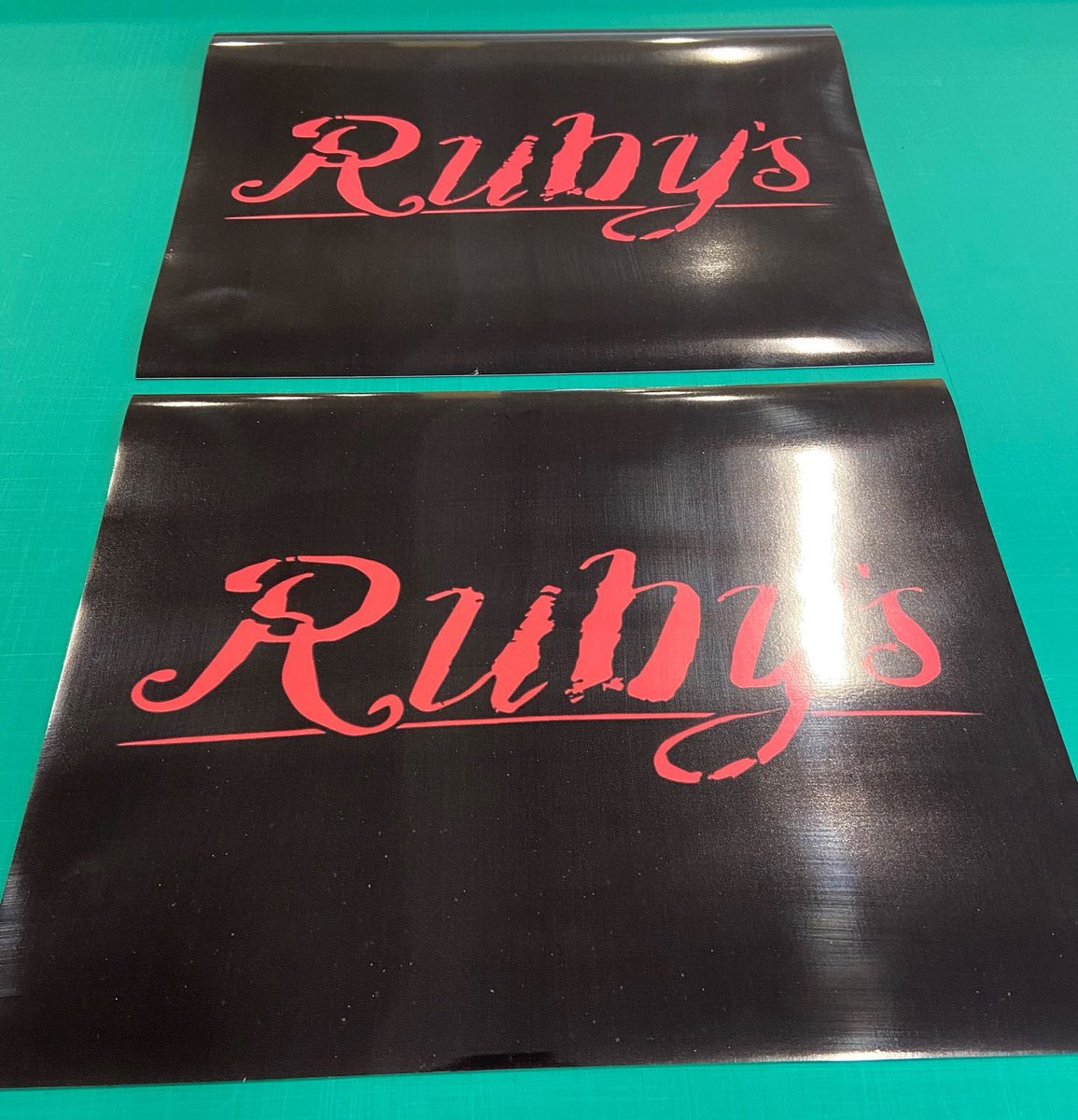 kaizenprint's tweet image. Magnetic signage for Ruby's! #whatsprinting #teamkaizen