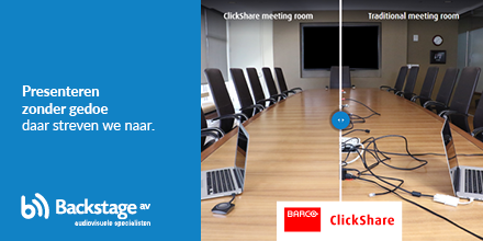 BackstageAVnl's tweet photo. ClickShare schrapt bovendien een hoop gedoe met kabels in de vergadering. Een presentatie tonen is in één klik geregeld, waardoor ook nog eens een tijdbesparing kan worden gerealiseerd.
#ClickShare #geengedoe #anderhalvemetersamenleving #vergaderoplossing 
(2/2) https://t.co/NpUa8XECQi