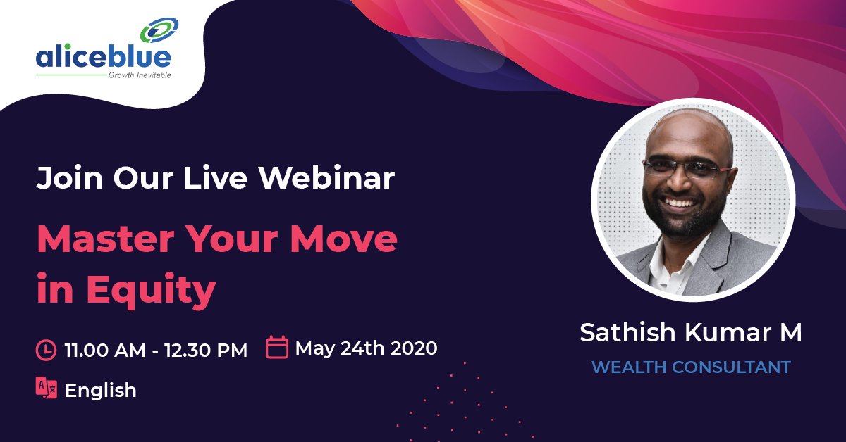 aliceblue_india's tweet photo. Register here: https://t.co/a6SxPaXvSh
For a FREE webinar on the topic "Master Your Move in Equity"
Speaker: Sathish Kumar M
Language: English
Time: 11 AM TO 12.30 PM
Date: 24-05-2020
#india #management #searcengineoptimization #tiktokbanindia #IndiaStandsWithMigrants https://t.co/2XpMk5Q7Di