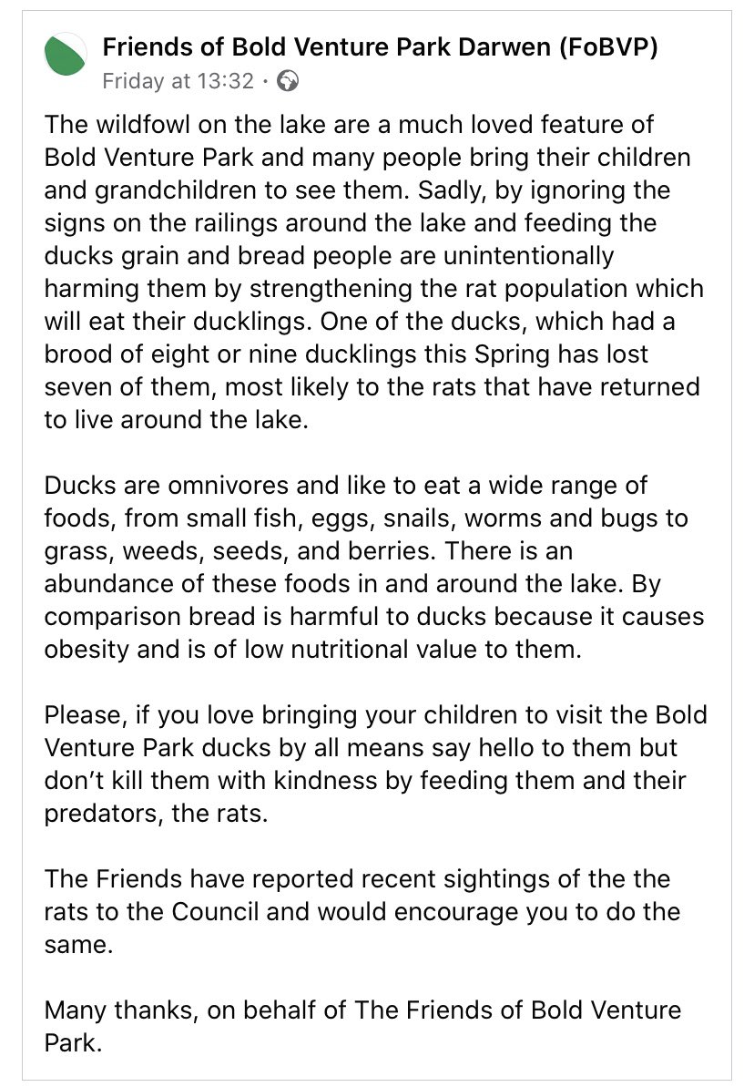 CalFerguson's tweet photo. People of Darwen / Bold Venture Park, worth taking note, although I suspect most who I know on here wouldn’t do it anyway... #Darwen #BoldVenture https://t.co/Ae3VmfeqTt