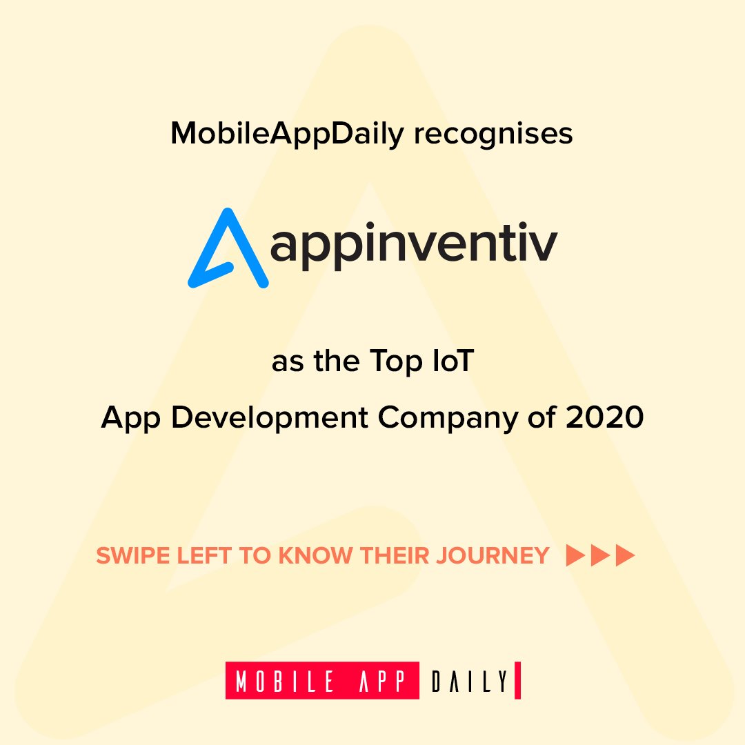 mobileappdaily's tweet photo. Started in 2015, Appinventiv provides services such as Business analysis, product discovery and design, web and mobile app development,support and product launch.
@Appinventiv
#topappdevelopmentcompany #techin2020 #technerd #productlaunch #appinventiv #iot #internetofthings https://t.co/v4hQcFZbXH