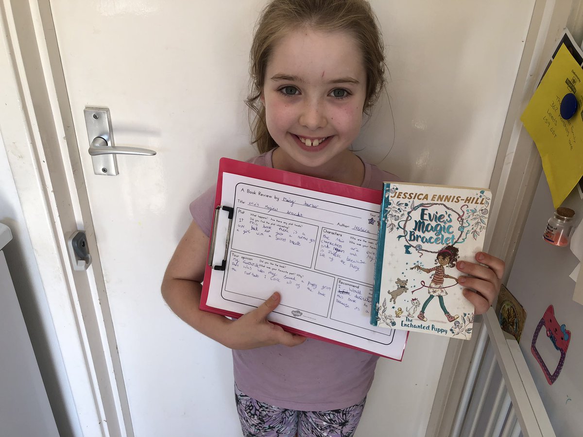 Mrs_NBarber's tweet photo. @EGPA_Y3_4 maisy has had a busy morning today, making making a book review 📚 https://t.co/7XM3n8Nkam