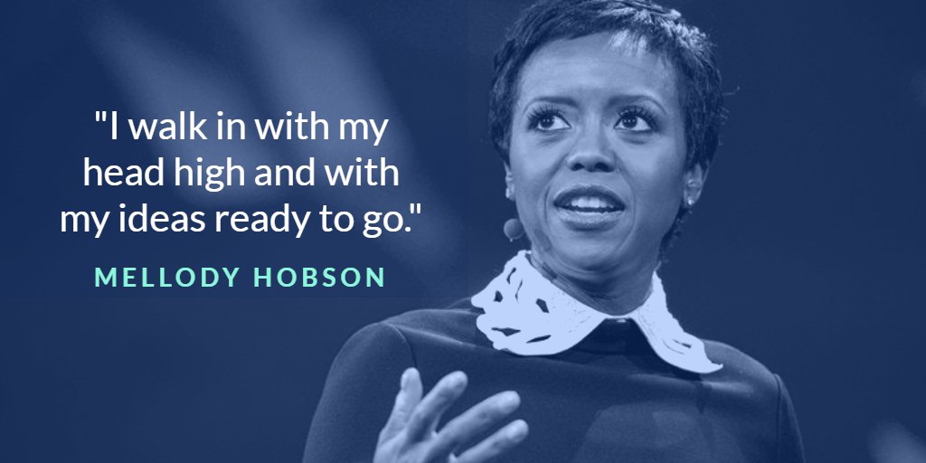 "I walk in with my head high and my ideas ready to go."
-Mellody Hobson