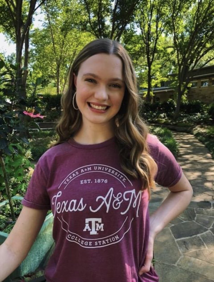 NETCAggies's tweet photo. Mt Morgan Davidson, 1️⃣ of our 2020 Scholarship winners! She is a  Carroll HS grad who chose @TAMU “because of it being challenging, inspiring, collaborative, competitive &amp; of strong tradition”. Congrats to A&amp;M for choosing Morgan, and for her choosing our beloved University! https://t.co/4PYqGWiVym