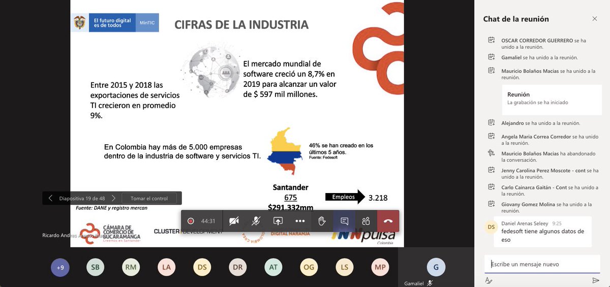 CLUSTER_DVLPMT's tweet photo. Dimos inicio al segundo Comité Técnico de la Hoja de Ruta Naranja en Santander liderado por @CCBucaramanga , con el apoyo de @InnpulsaCol @MincomercioCo @MinTIC_responde , validaremos conjuntamente la caracterización y retos estratégicos del Cluster TI Corporativo https://t.co/3SBXInE7Rl