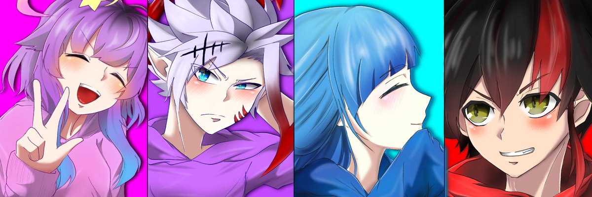 O Xrhsths ハイジ Sto Twitter ヘッダーを描いてみました 好きな白猫キャラ パーカver です 白猫 推しカップル パーカー Twitterヘッダー イラスト おそろい