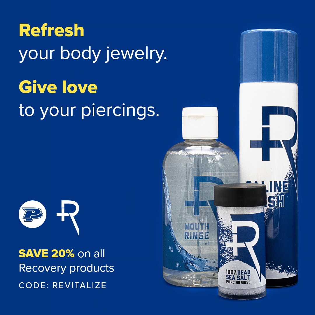 Piercings and body jewelry need refreshing? Now is the time to save 20% off Recovery products with code REVITALIZE.

#painfulpleasures #recoveryaftercare

🔗👉ow.ly/Lj0s50zLApX