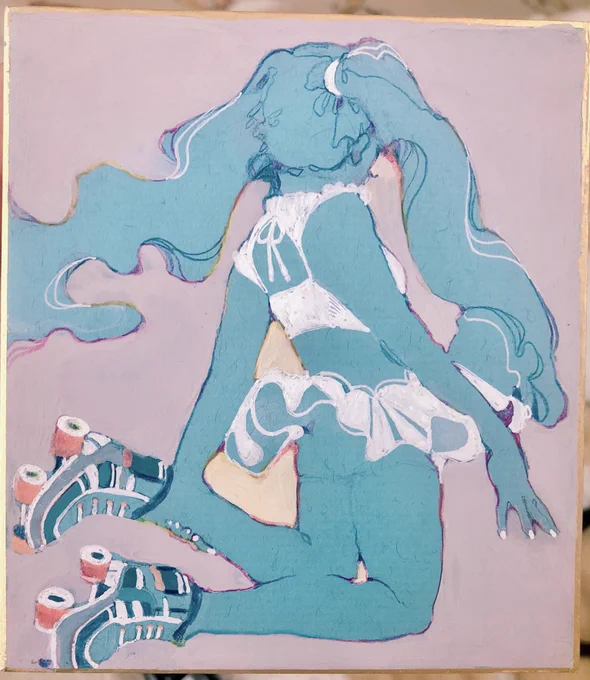 #伸びる伸びない関係なく気に入ってる絵だから見て 

色紙シリーズ✑ 