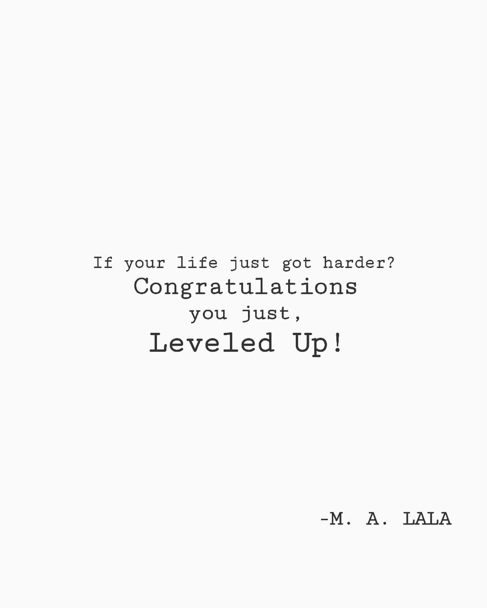 theablelala's tweet photo. Difficulties in life are a sign of going to the next level. There is a big monster at the end of each level that has to be crossed! And don't worry you're killed once or twice you can always 'Try Again'
.
.
.
.
.
.
.
.
#tryagain
#lifedifficulties https://t.co/KlRTw8uJxy