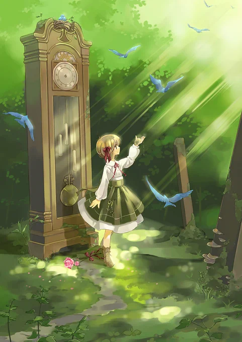 #森林の日
8年も前の絵ですが思い切って。 