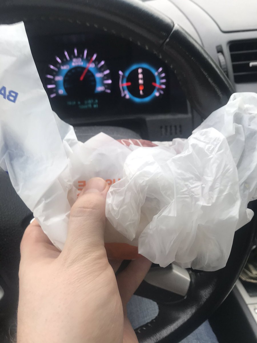 ThomasPrunier's tweet image. Yes @McDonalds that’s a latex glove wrapped up in my sausage biscuit.  #gross #covid19?  Why??