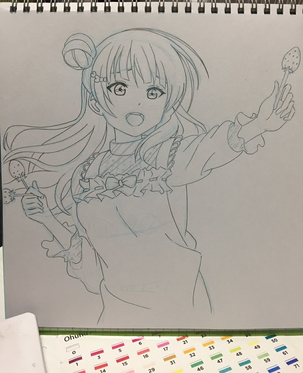 @yoshiko_uniさんから、再びリクエスト頂きました✨ ありがとう!?
スクフェスの絵を参考にしました?

本人が描いた方が上手い疑惑がありますが…!?(((;゜Д゜))笑

#ラブライブ #ラブライブサンシャイン #Lovelive #Aqours #津島善子 #ヨハネ #描いてみた #イラスト #落書き 
