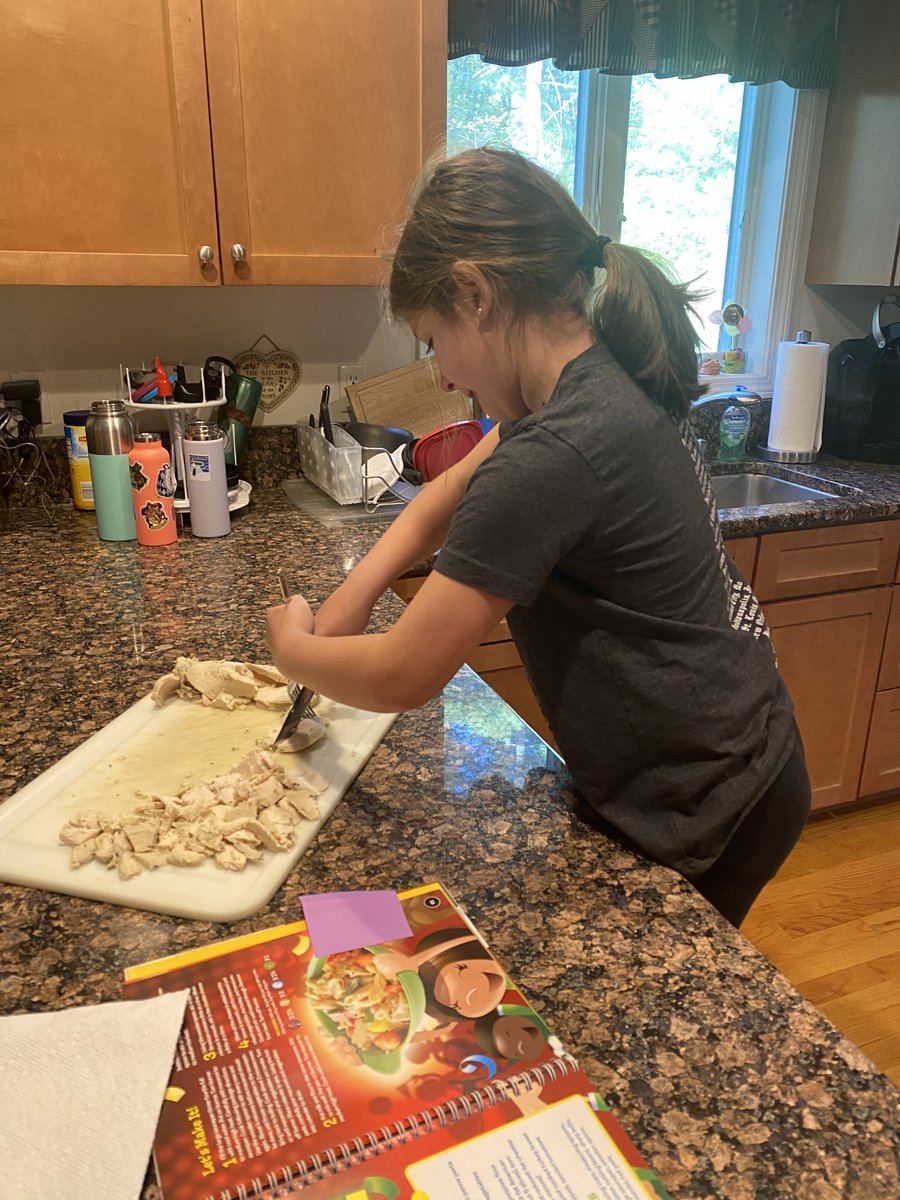 PES_Library's tweet photo. Having some fun in the kitchen during Covid 19 🙌
Working on cooking, organizational, and reading skills.  So Awes☀️me!! https://t.co/WPXKY96azW