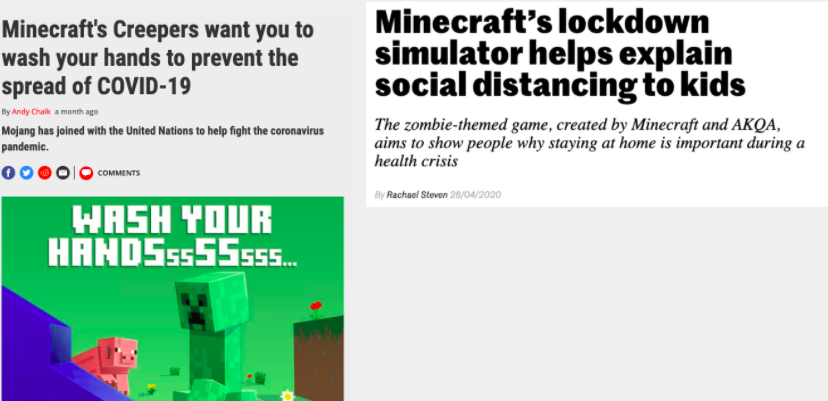 Minecraft worked with the  @UN to educate kids on staying safe...