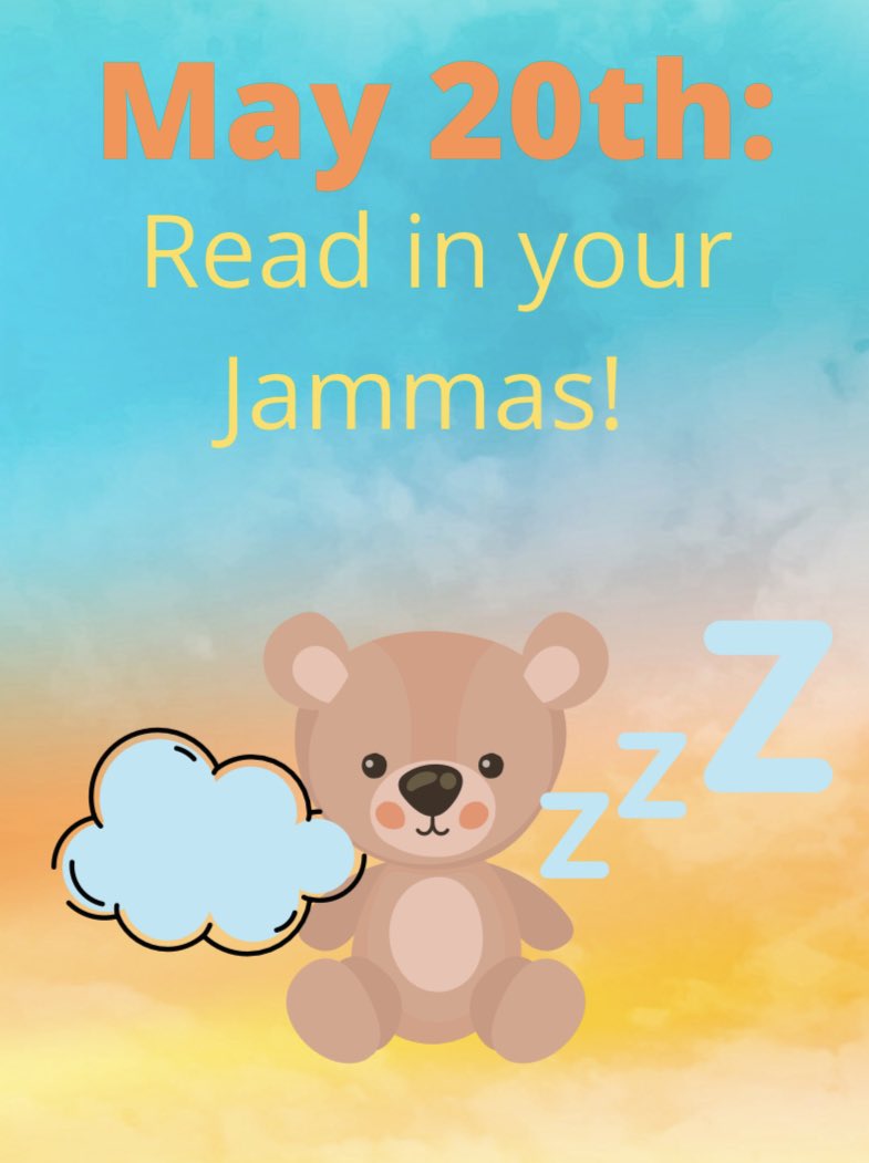 gmslibrary2's tweet photo. Let’s have a PJ day! The weather is perfect for it! #WarriorUp @gmswarrior @gmslibrary2 https://t.co/35O9bW7Oc7