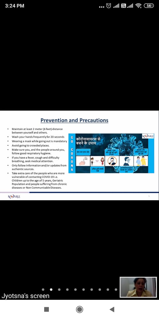 BABLEINDIA's tweet photo. our MLP team conducted a virtual session on #Covid_19  awareness and safeguarding guidelines with 55 candidates, pursuing training under projects Dr Lal path labs and LANXESS.
@Lalpathlabs
@Lanxess https://t.co/KPobMRMEbo