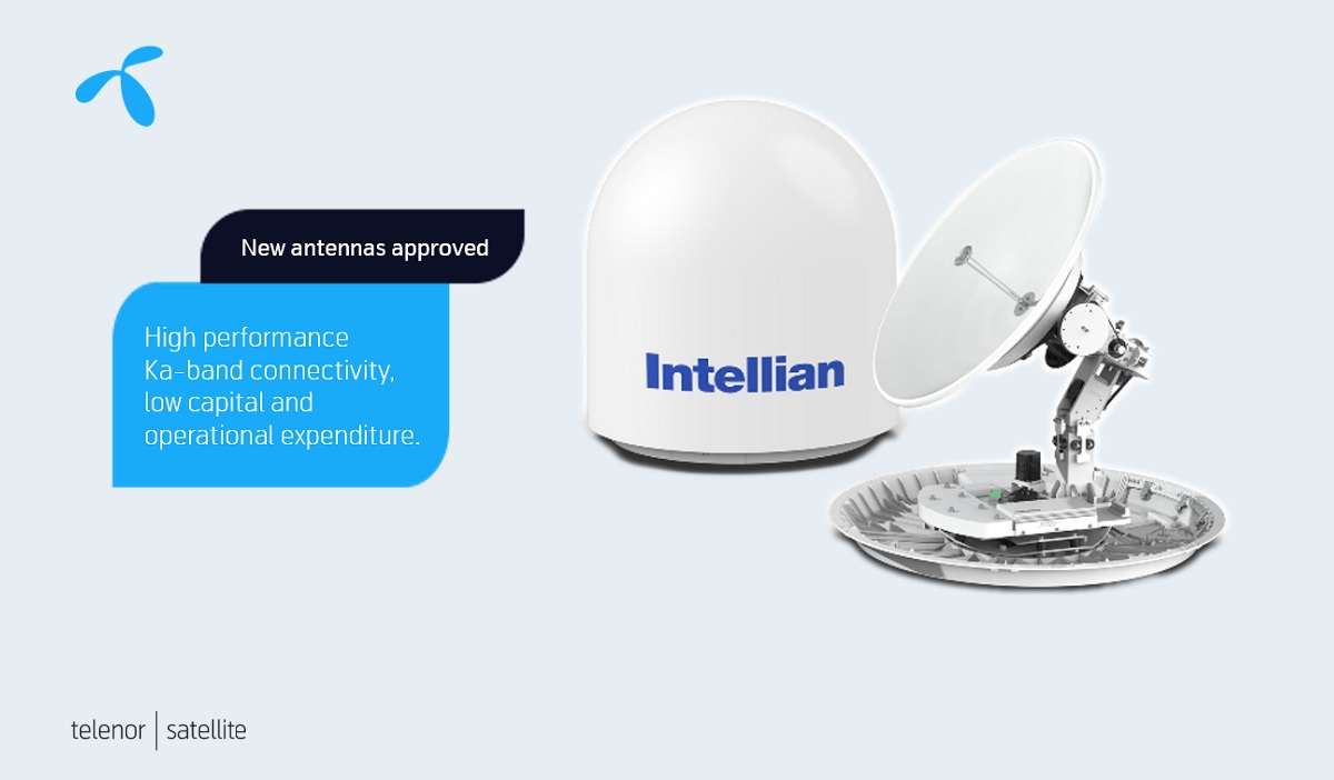 Space_Norway's tweet photo. We are delighted to welcome Intellian 85NX antenna into the 1 meter antenna class of our leading THOR 7 at 1ยฐ West. Read more: https://t.co/HJMOJ5UBBW #connectivityatsea, #maritimeVSAT, #Kaband, #highspeed, #dataservices https://t.co/0iEPa75KFs