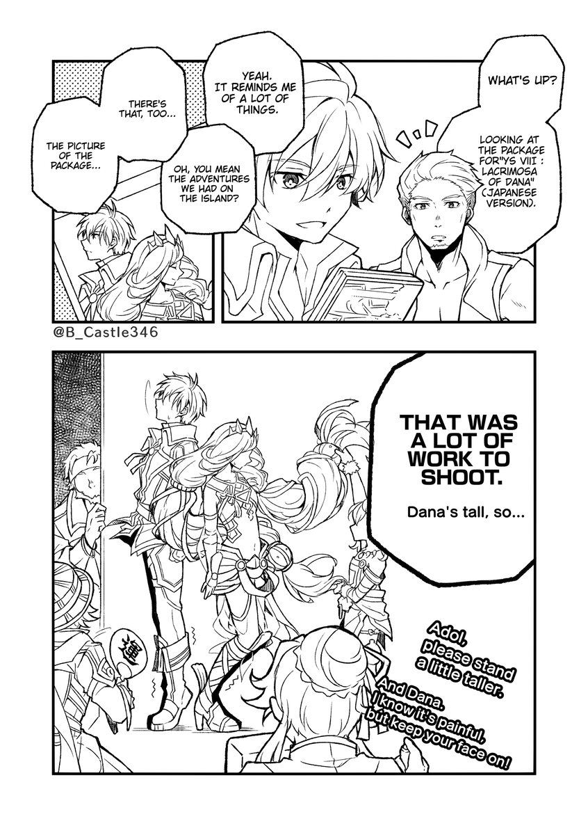 【YsⅧ】Translated the manga I drew in the past into English.(Sorry about my poor ENG.) 