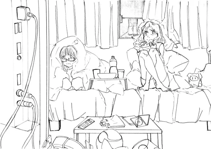 アニメ私塾ネット村にて樹さん@itukirimochi の絵を
お互い添削させて頂きました 許可を頂きましたので
掲載させて頂きます 