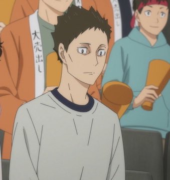 Coach Grandpa Ukai Ikkei3rd yr senpai's senpai (Kurokawa Hiroki and Hidemi TashiroMichimiya Yui and other Karasuno women vbc members