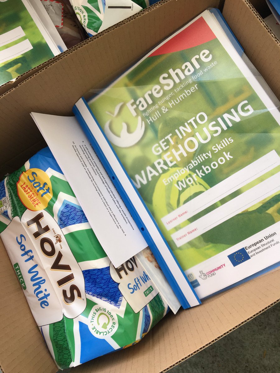 FareShareHull's tweet photo. Today we have been delivering food &amp; work pack to our #CLLD #GetIntoWarehousing  participants. Many of the learners have had to stop coming to the depot due to self isolation, but we have been keeping in touch 💚 https://t.co/XBgsr5yheU