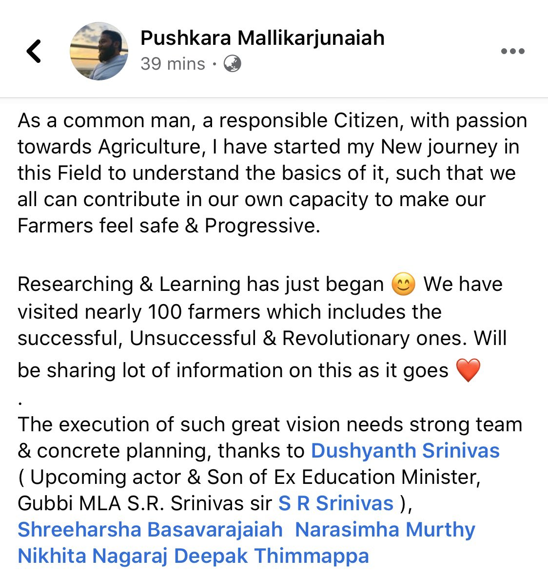 Pushkara_M's tweet image. #agriculture #Farmers #BackBoneOfIndia ❤️