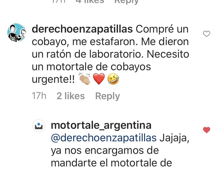 dzapatillas's tweet photo. Esto es lo que yo llamo servicio al cliente (de cobayos) @MotorTale @LucasAbriata https://t.co/VcEt8Pbzww