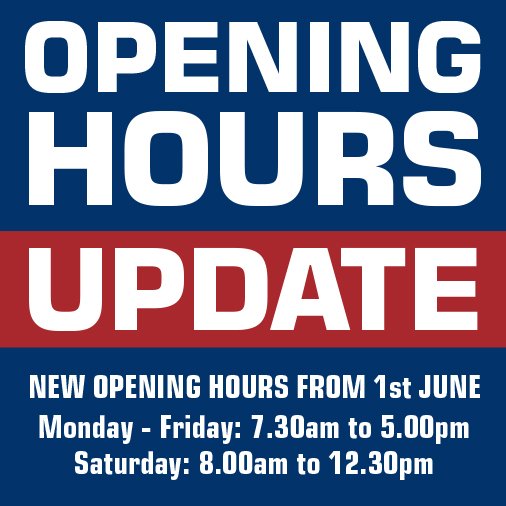 We're pleased to announce that we are reverting to 'normal' hours from 1st June.
Thanks to all our wonderful customers and can-do staff, we continue to supply all of your plumbing, heating and bathroom materials.