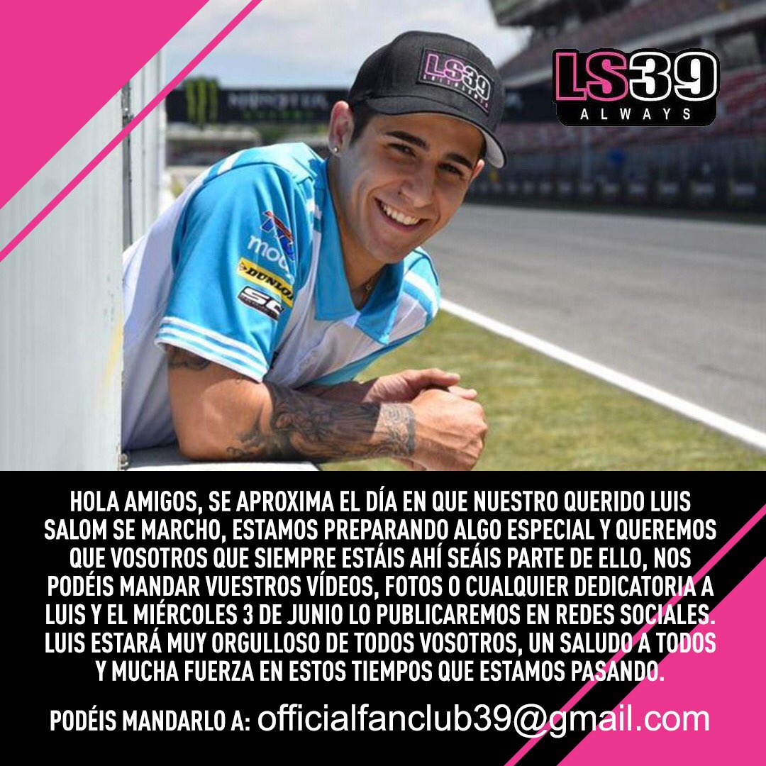 Podéis mandarlo a: officialfanclub39@gmail.com

(Los vídeos con dedicatoria maximo de 20 segundos, podéis mandar fotos con voz de fondo, o cualquier dedicatoria que se os ocurra)