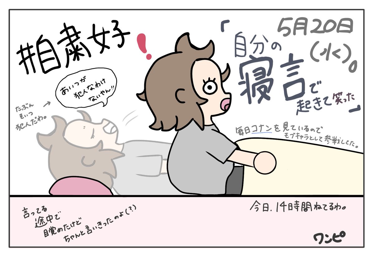 ポッポテンポ 伊藤ワンピ Ar Twitter 今日の夢覚えてないけど 事件は起きてたんだよな 自分の寝言で起きるとめちゃくちゃびっくりするよ ワンピのイラスト 自粛女子