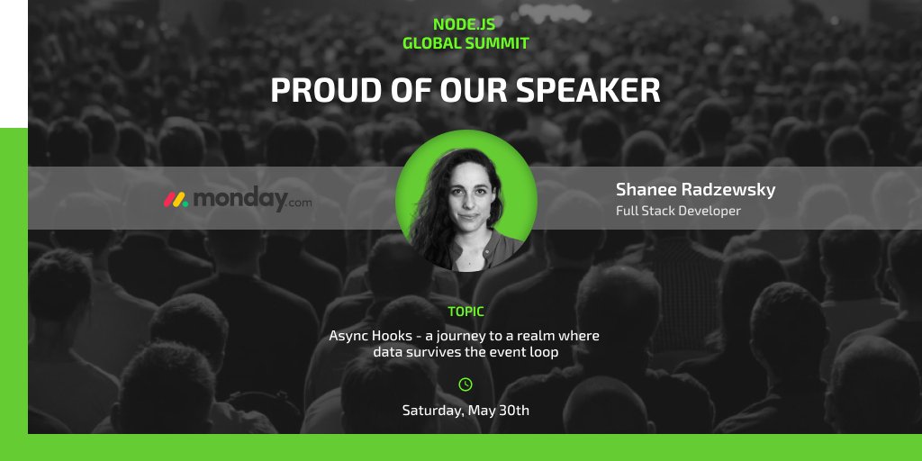 GeekleOfficial's tweet photo. We are proud to announce that @ShaneeRadz will be our speaker at Node.js Global Summit 2020!
https://t.co/IiIAtuID2x
#nodeGS #JS #node https://t.co/43QNZU9O0J