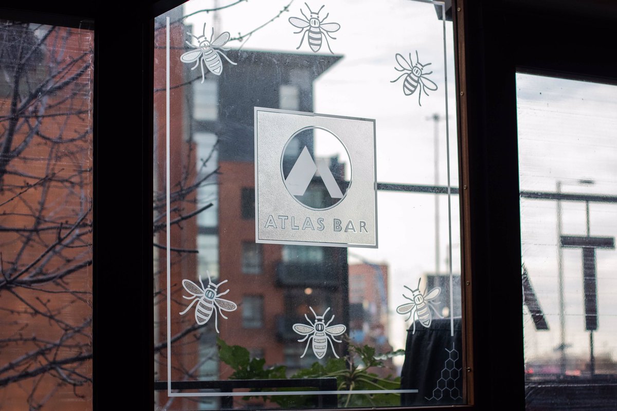 TheAtlasBar's tweet photo. It’s #WorldBeeDay2020 #Manchester and we couldn’t be prouder of this great symbol for this City of ours! #WorldBeeDay https://t.co/oTaOaVoH7A