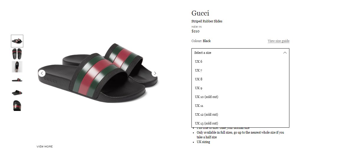gucci slides mr porter