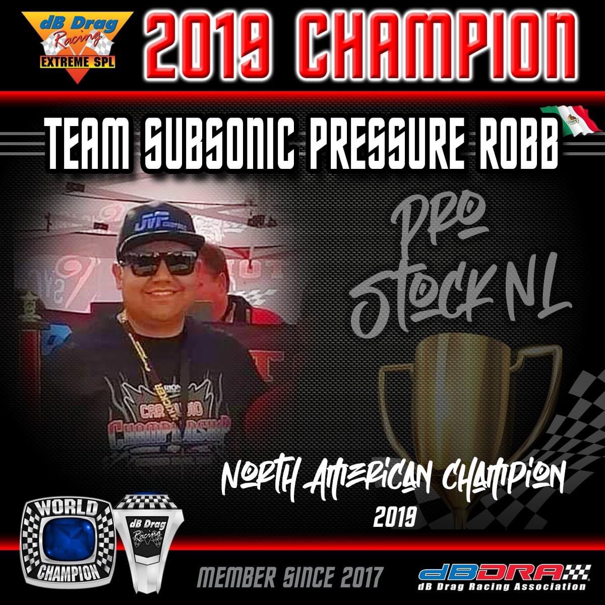 dBDragRacing's tweet photo. 2019 dBDRA North American Champion Highlight - Team Subsonic Pressure Robb (Pro Stock NL) Robb has been a dB Drag Racing member since 2017 and holds the championship title in 2019. Link to stats page on Term Pro. https://t.co/7EHAqNFrwi
#dbdrag #dbdragracing #dbdra https://t.co/Bmg0fNzY3Z