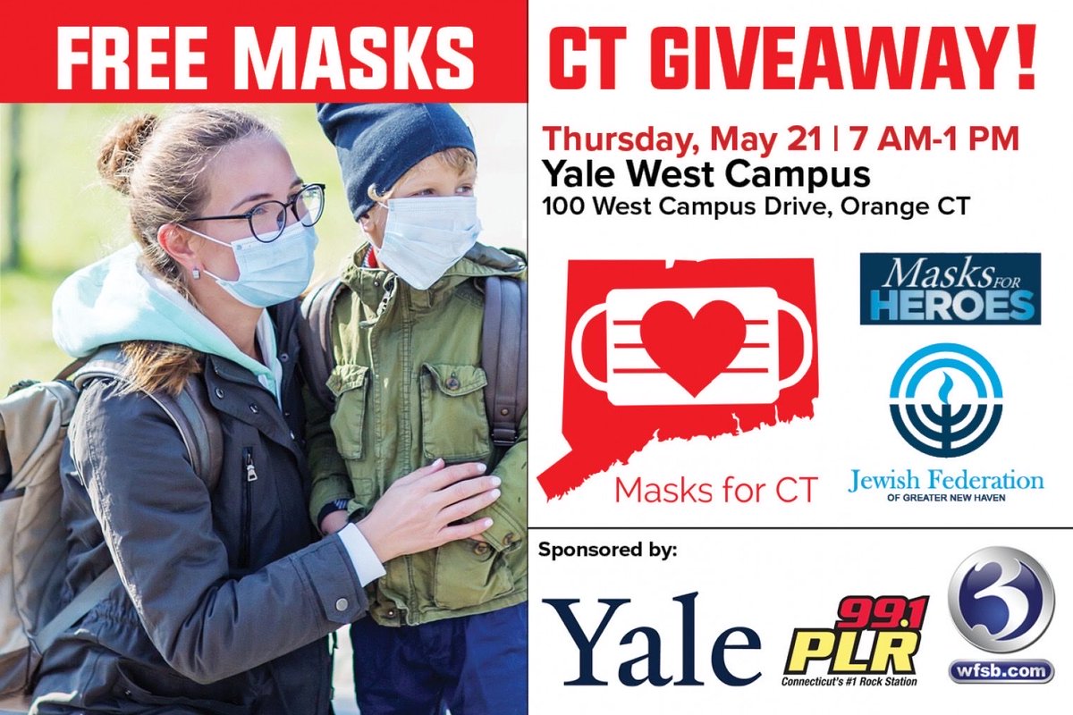 bobforgovernor's tweet photo. AJ’s “miles for masks” bike ride raised over $20,000 towards a  50,000 mask giveaway at Yale West Campus in Orange tomorrow!  Details below. Thank you AJ!!!! https://t.co/YMb8WbXM7j.  @WFSBnews @newspeddler @PatrickSasser5 @ScotHaney3 @ChazandAJ @991PLRFM https://t.co/ziqBl0HUfJ