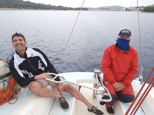 Anasailing's tweet photo. Sailing in Corona time... Practical part 😀
#sailing #anacourses #anasail #sailingincroatia https://t.co/oJKNXOwDQE