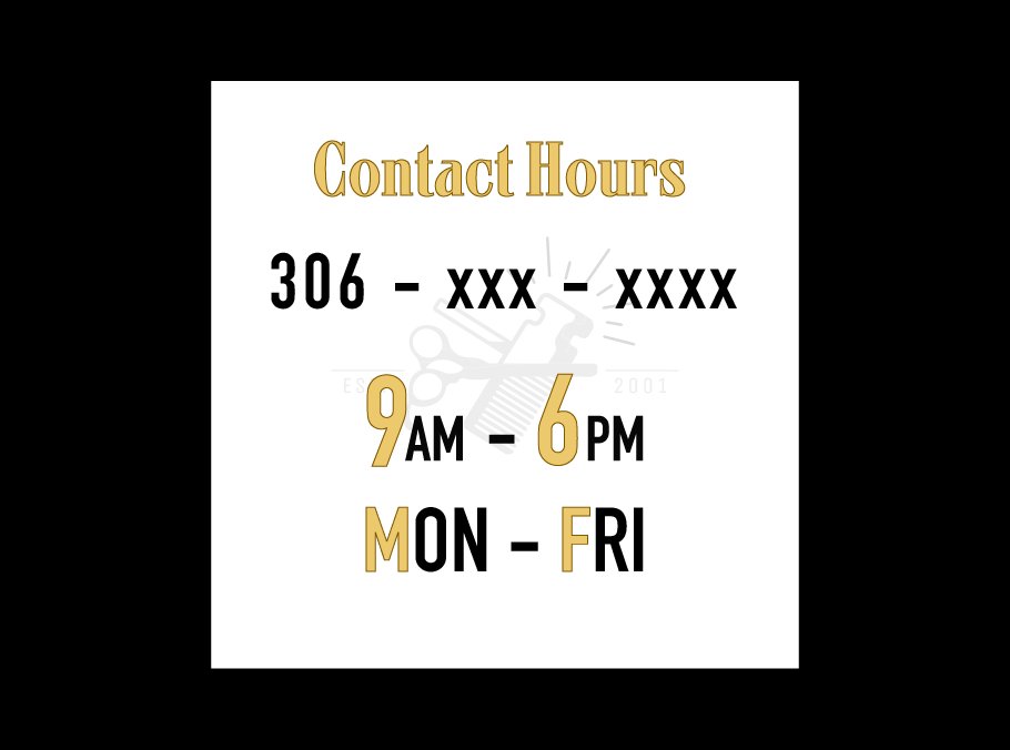 BrightHammer_bb's tweet photo. Here are our rescheduled hours due to #Covid-19. Also, to book an appointment and ask questions, please contact us through 306-xxx-xxxx during the available time. Thank you🔨✨ 
#TheBrightHammer #barbershop https://t.co/v1Y5RWrk6R